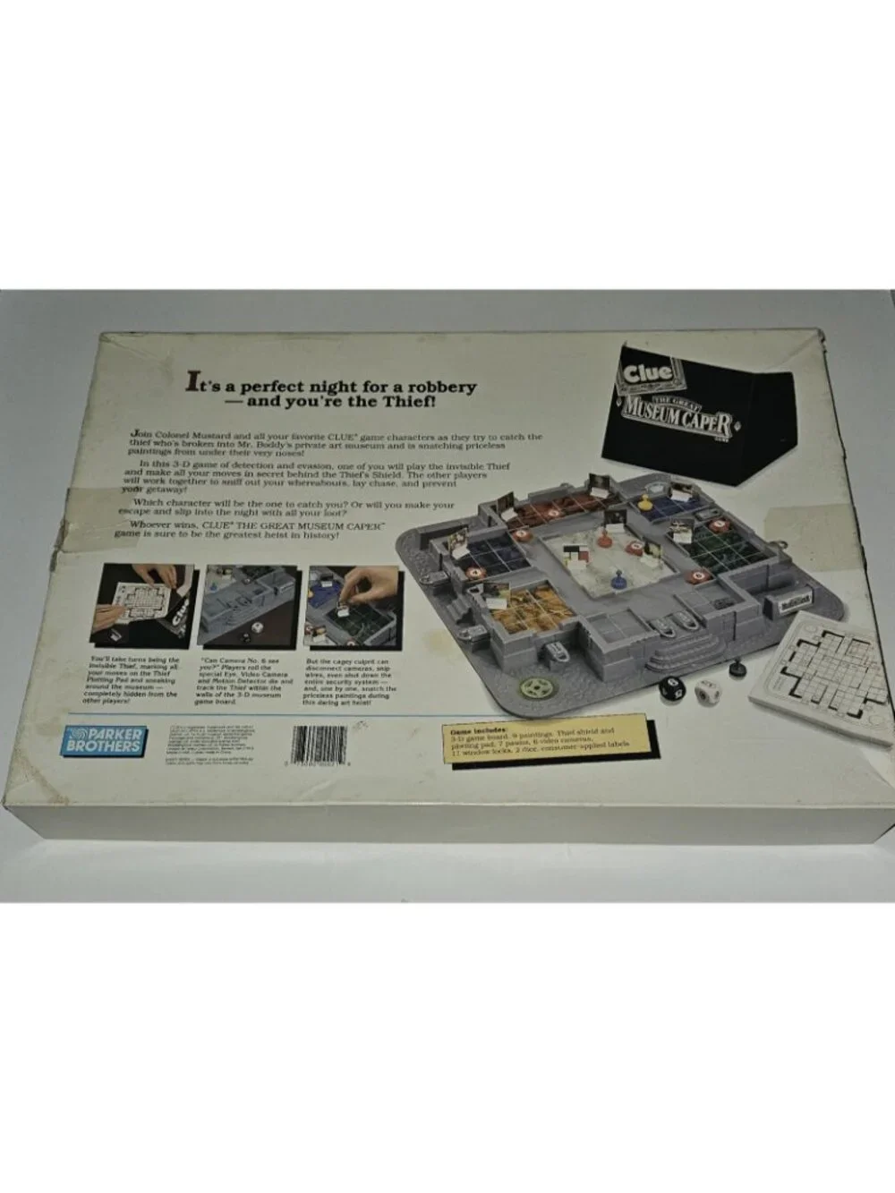 VTG Clue Great Museum Caper 3D Art Theft Mystery Board Game READ